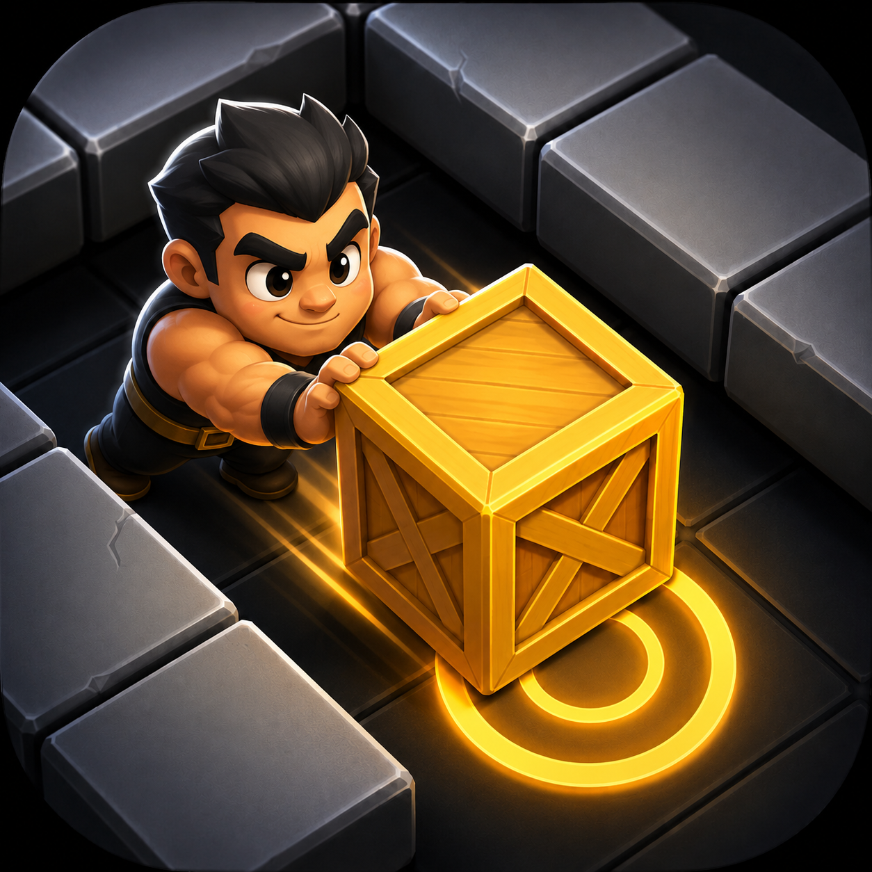 Leevo Push Box – classic logic puzzle: push boxes onto target spots to clear levels, fun brain game to kill spare time